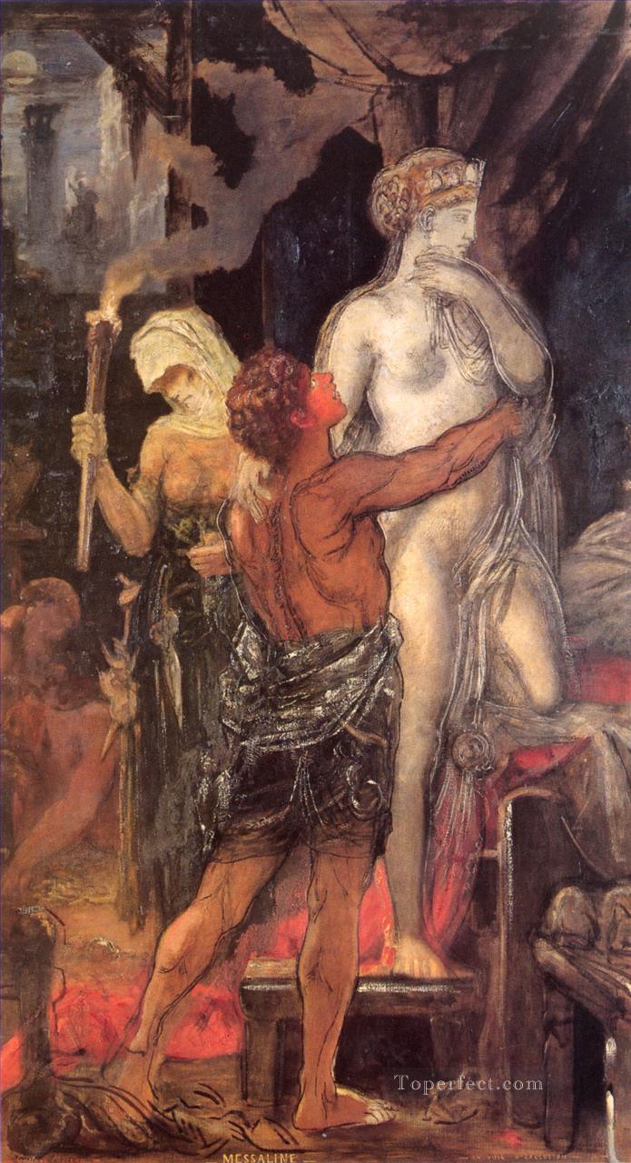 Messalina Symbolism biblical mythological Gustave Moreau Oil Paintings